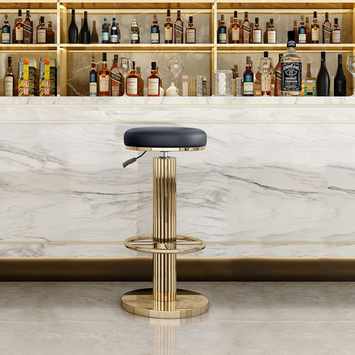 Adjustable gold bar stools - ,