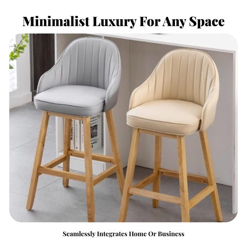 Upholstered high stool with - upholstered,
