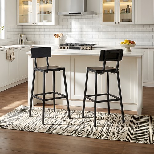 Black bar stools - bar, of