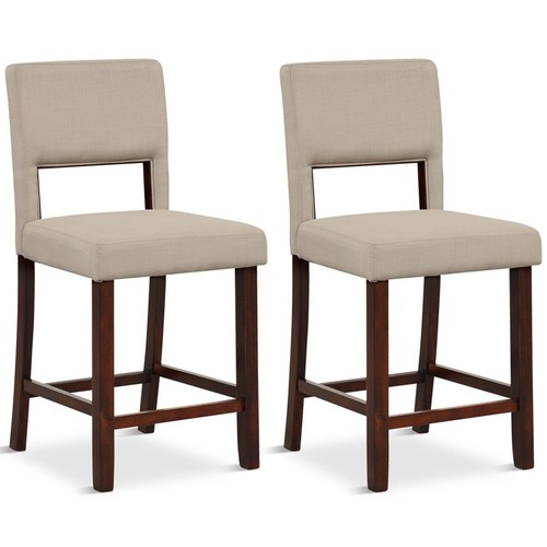 Beige bar stools set 2 - beige,