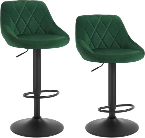 Woltu bar stools dark green - stools,